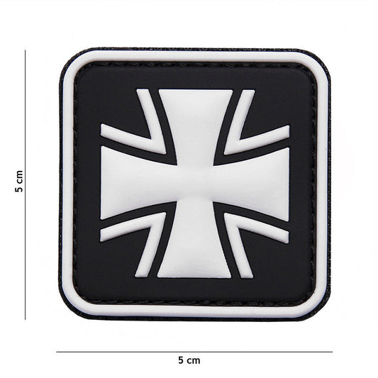 Emblema PVC Duits Kruis #8075 Negru - Afirmă-ți Forța și Tradiția