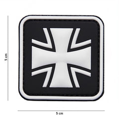 Emblema PVC Duits Kruis #8075 Negru - Afirmă-ți Forța și Tradiția