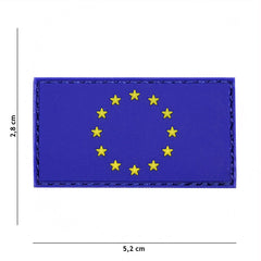 Emblema PVC EU 3D Albastru - Afirmă-ți Identitatea Tactică