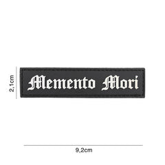 Emblema PVC Memento Mori (streep) Zwart/Alb - Afirmația Ta Tactică