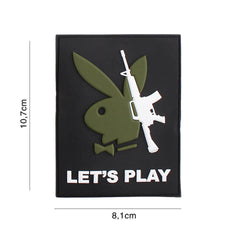 Emblema PVC Playboy gun let's play #5117 - Declarație de Atitudine