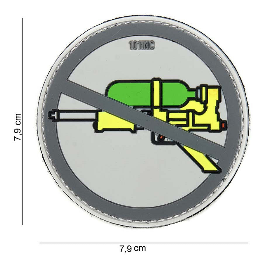 Emblema PVC Super Soaker Grijs - Stil Tactic Autentic