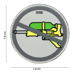Emblema PVC Super Soaker Grijs - Stil Tactic Autentic