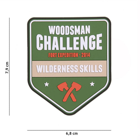 Emblema PVC Woodsman Challenge #23009 - Spirit de Aventură Autentic