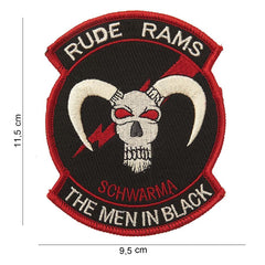 Emblemă Rude Rams The Man In Black Diversen - Exprimă-ți Atitudinea