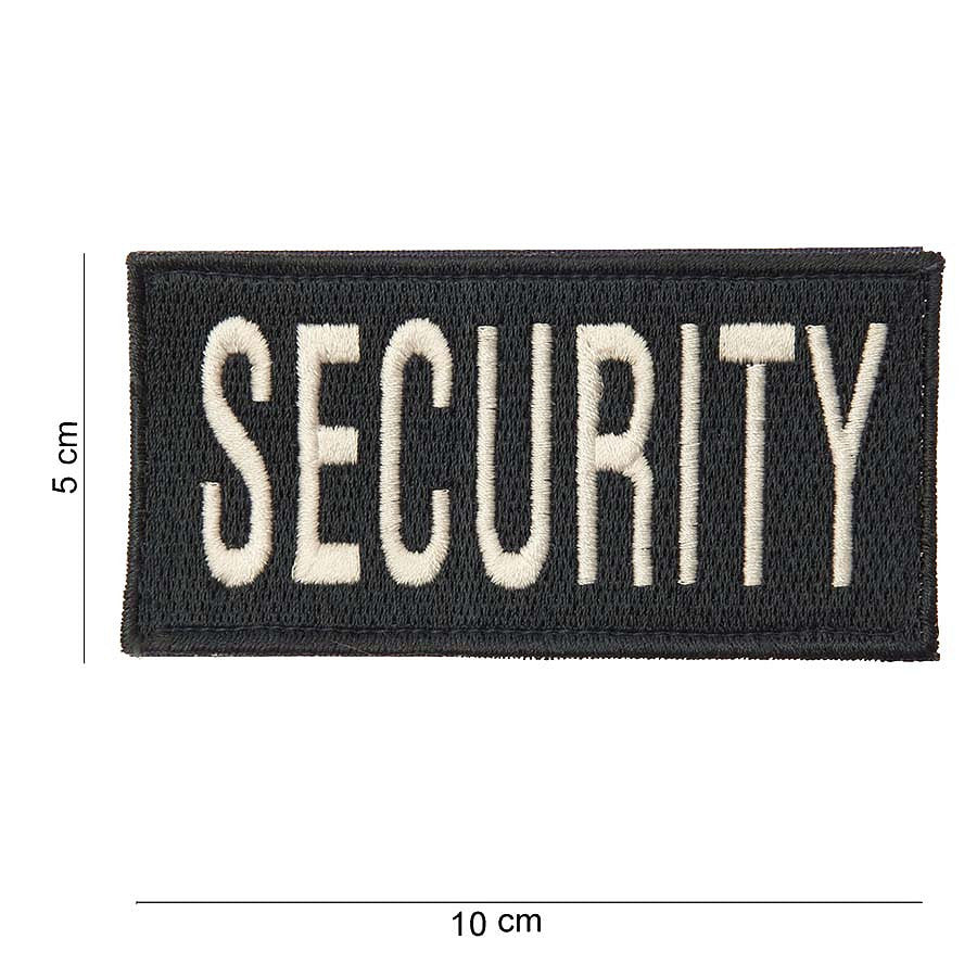 Emblema Securitate Textila Velco Neagra - Identificare Rapida & Profesionalism