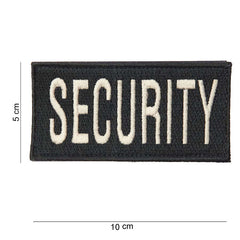 Emblema Securitate Textila Velco Neagra - Identificare Rapida & Profesionalism