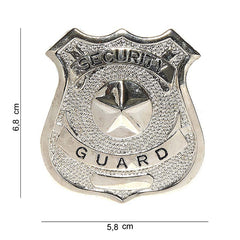 Emblema Security Guard Argintiu - Recunoaștere Instantă și Autoritate