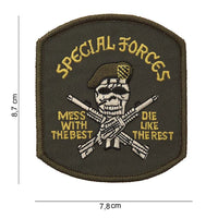 Emblemă Special-Forces (Doodskop) - Diverse | Din Textil, Simbol SF