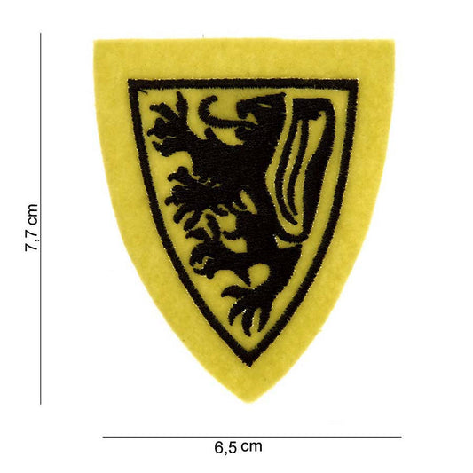 Emblema Stof Leul Flamand #1031 Diversen - Afirmă-ți Identitatea Tactică