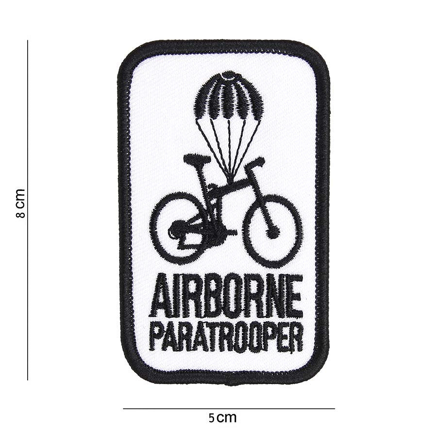 Emblemă Stofă Paratrooper Alb - Simbolul Curajului Tău