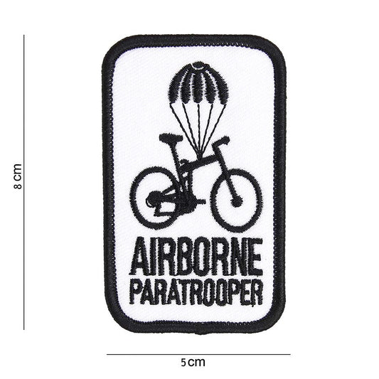Emblemă Stofă Paratrooper Alb - Simbolul Curajului Tău