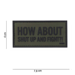 Emblema Tactic 3D PVC "How about groen" - Afirmă-ți Atitudinea