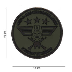 Emblema Tactic 3D PVC Rond Verde 101 INC - Identitate Vizuală Impactantă