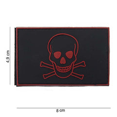 Emblema Tactic PVC Skull and Bones #10073 - Stil Inconfundabil, Rezistență Maximă