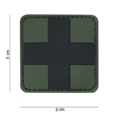 Emblemă Tactică 3D PVC Cross Negru - Exprimă-ți Forța