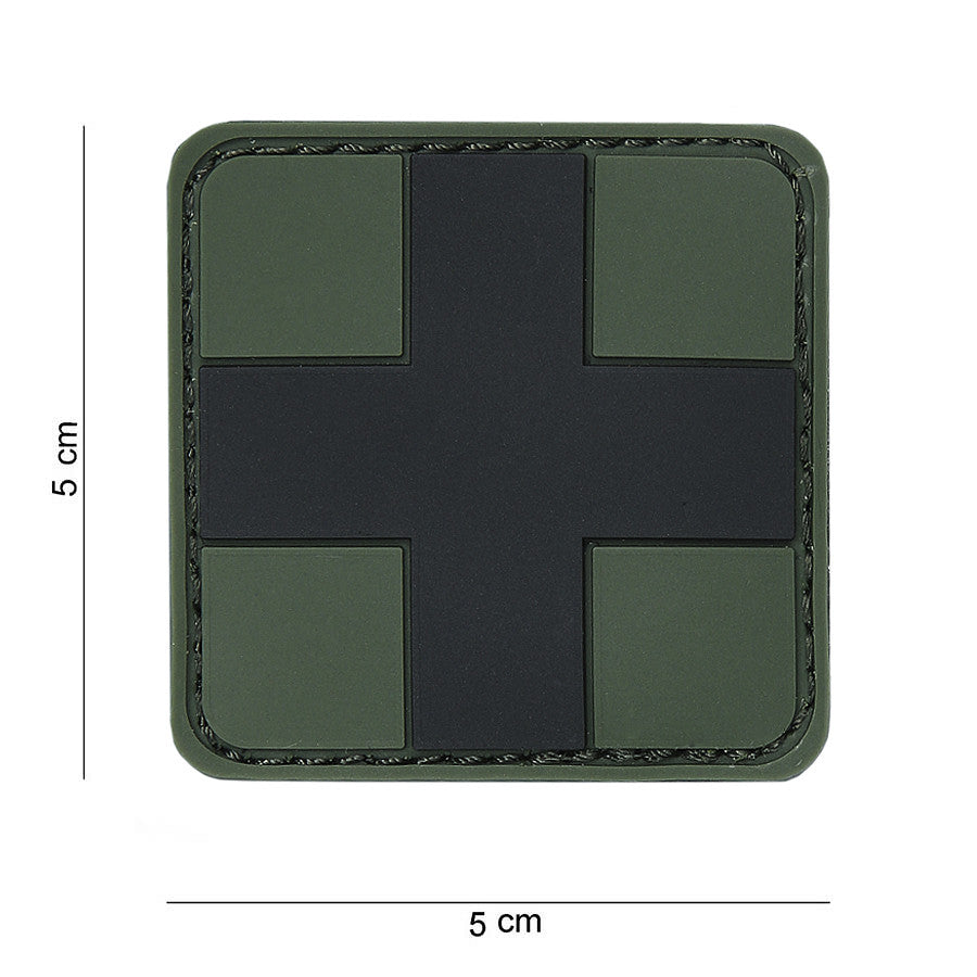 Emblemă Tactică 3D PVC Cross Negru - Exprimă-ți Forța