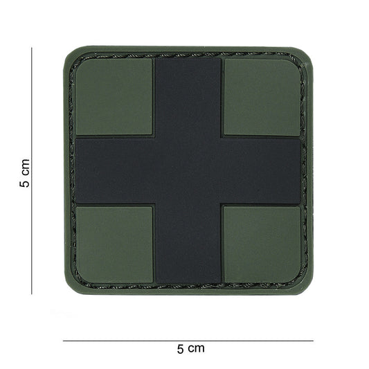 Emblemă Tactică 3D PVC Cross Negru - Exprimă-ți Forța