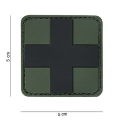 Emblemă Tactică 3D PVC Cross Negru - Exprimă-ți Forța