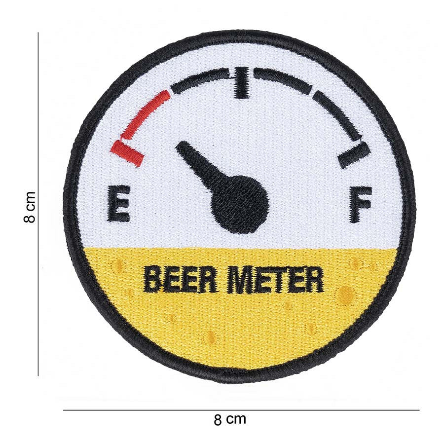 Emblema Tactica "Beer Meter" Cu Velcro - Personalizare Rapidă & Stil Unic