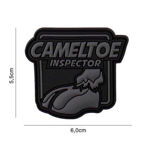Emblema Tactica Cameltoe Inspector Negru/Gri Tactical - Afirmă-ți Atitudinea