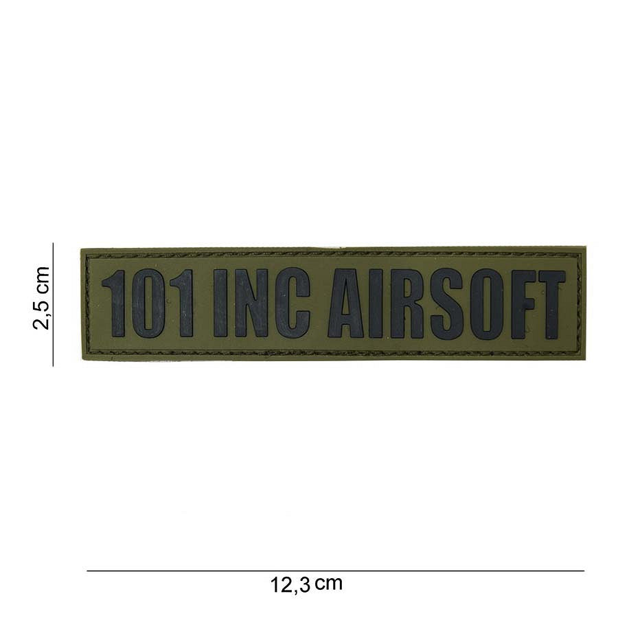 Emblema Tactica Embleem 3D PVC Tab Verde 101 INC - Semn Distinctiv Rezistent