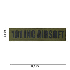 Emblema Tactica Embleem 3D PVC Tab Verde 101 INC - Semn Distinctiv Rezistent