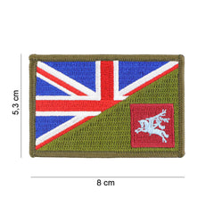 Emblema Tactica Pegasus Half Flag Multicolor - Afirmă-ți Spiritul