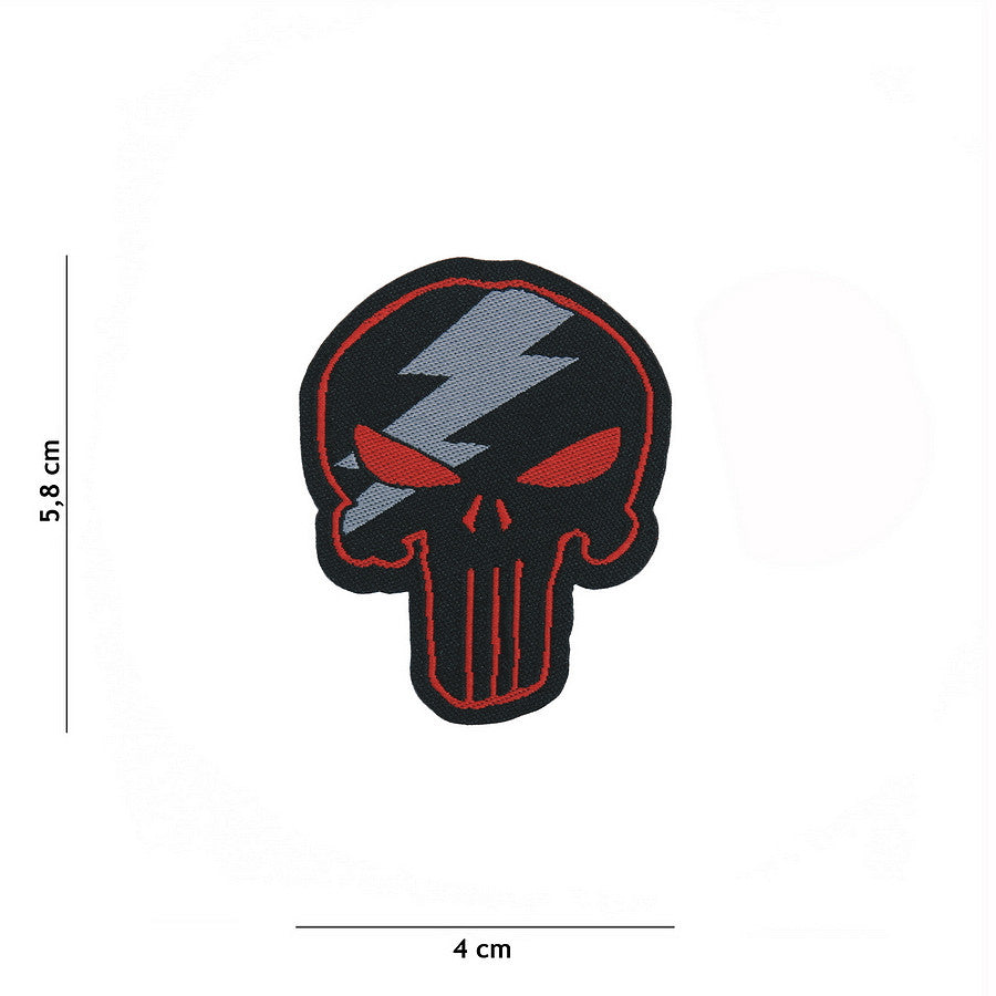 Emblema Tactică Punisher Thunder Roșu - Exprimă-ți Forța