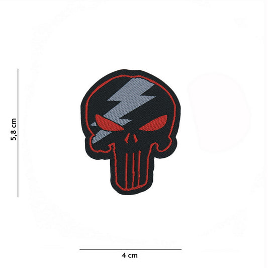 Emblema Tactică Punisher Thunder Roșu - Exprimă-ți Forța