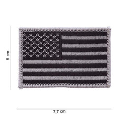 Emblema Tactical Steag SUA Argintiu - Afirmație Vizuală Puternică