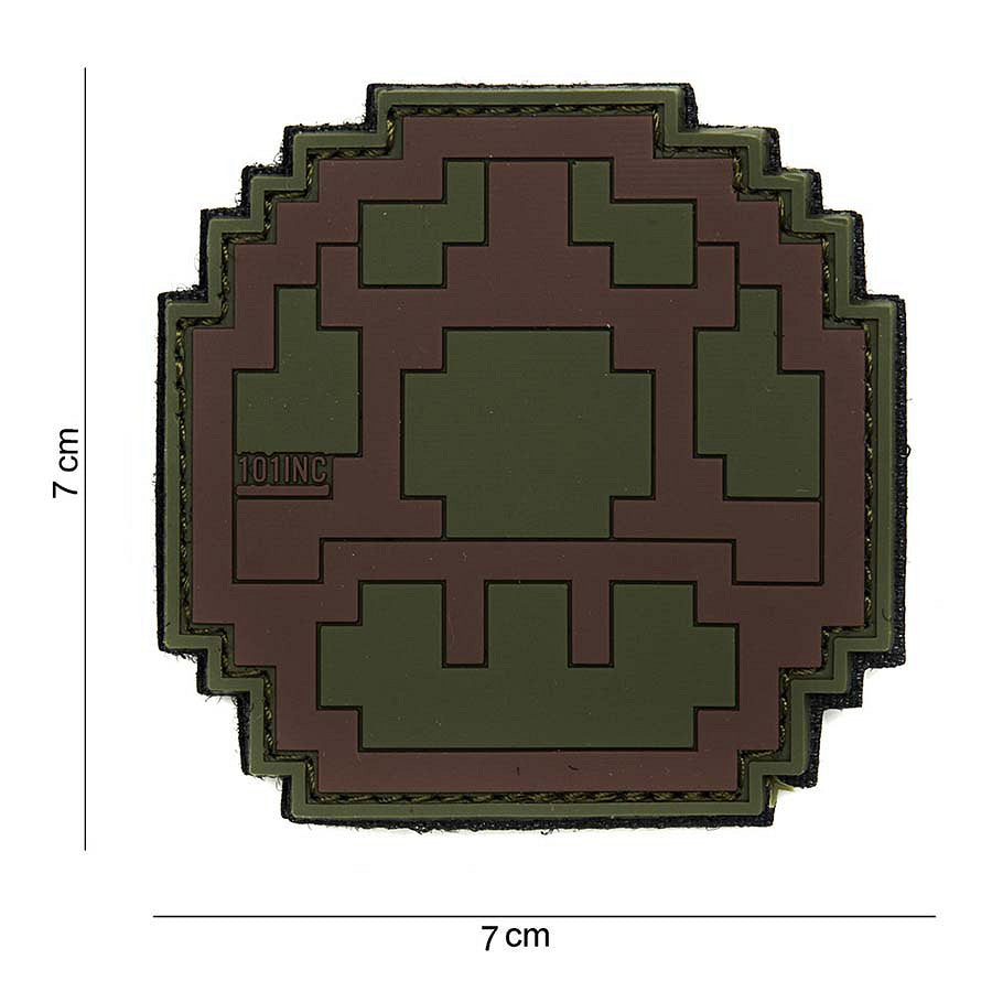 Emblema Tacticală 3D PVC Ciupercă Verde/Maro - Semnul Tău Distinctiv