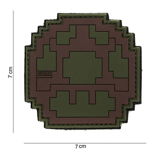 Emblema Tacticală 3D PVC Ciupercă Verde/Maro - Semnul Tău Distinctiv