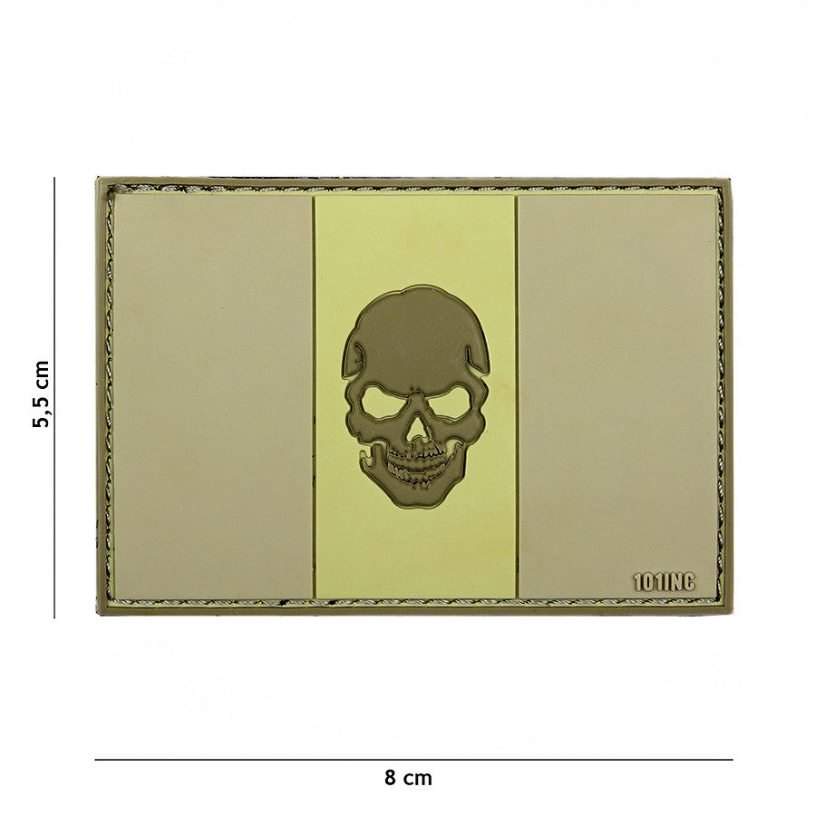 Emblema Tacticală 3D PVC Italia Skull Subdued - Marcajul Discret al Forței
