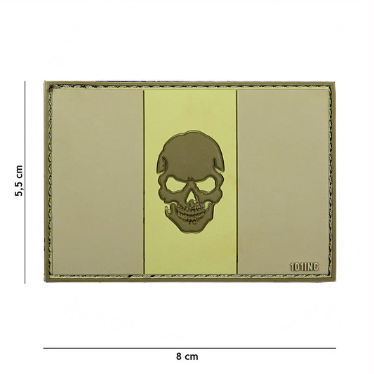 Emblema Tacticală 3D PVC Italia Skull Subdued - Marcajul Discret al Forței
