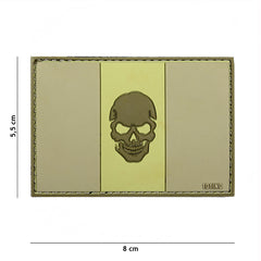 Emblema Tacticală 3D PVC Italia Skull Subdued - Marcajul Discret al Forței