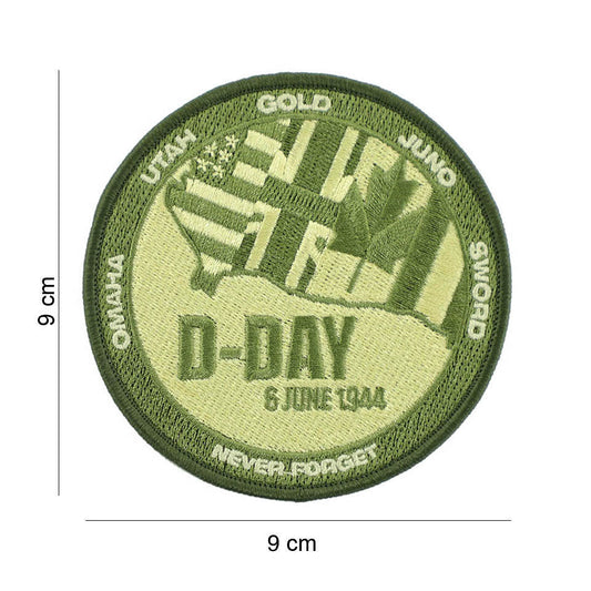 Emblema Textil D-Day Never Forget Divers - Onorează Istoria, Afirmă Angajamentul