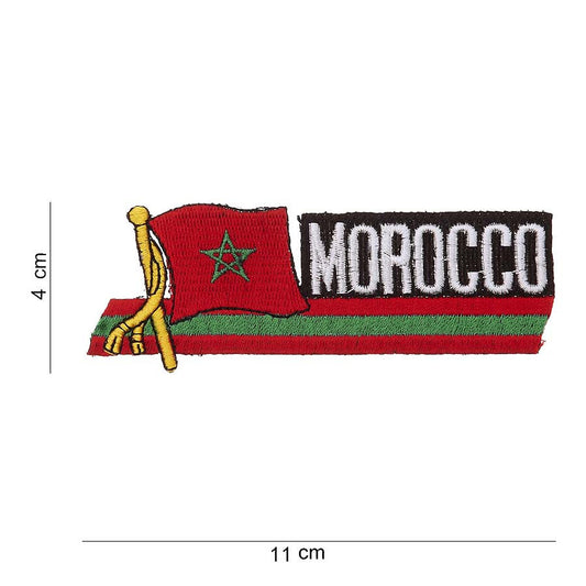 Emblemă Textilă Drapel Maroc Diversen Tactical - Afirmă-ți Spiritul