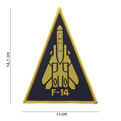 Emblema Textilă F-14 Mare Galben - Afirmă-ți Pasiunea Aviatică