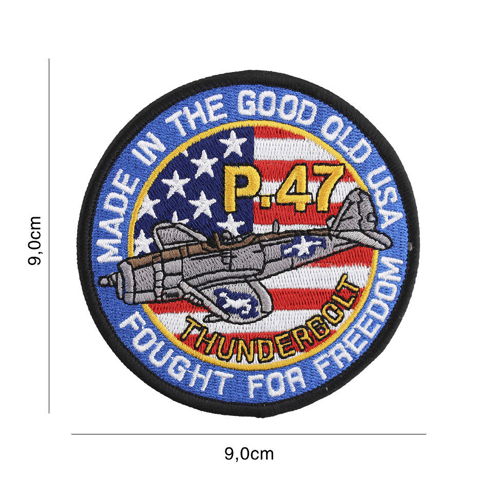 Emblema Textila P-47 Thunderbolt #8102 Diversen - Simbolul Curajului Aviatic