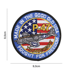 Emblema Textila P-47 Thunderbolt #8102 Diversen - Simbolul Curajului Aviatic