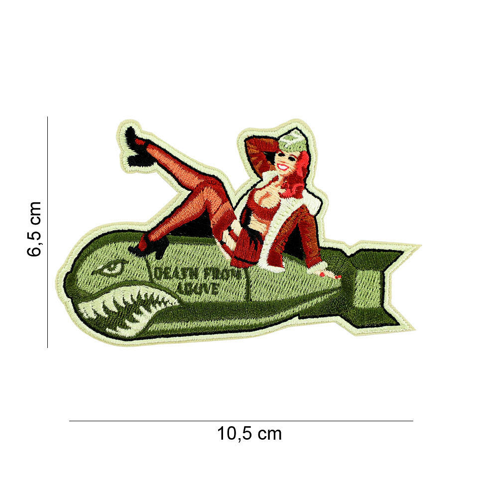 Emblema Textila Pinup Girl Bomb Diverse - Stil Autentic Echipament