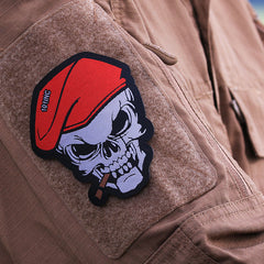 Emblema Textila Skull cu Trabuc #7142 - Detaliu Tactic Superior