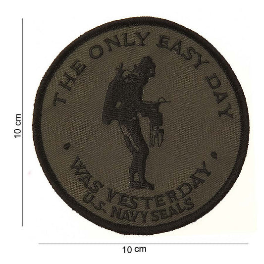 Emblema Textila The Only Easy Day Verde - Mentalitate de Invingator