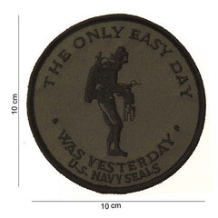 Emblema Textila The Only Easy Day Verde - Mentalitate de Invingator
