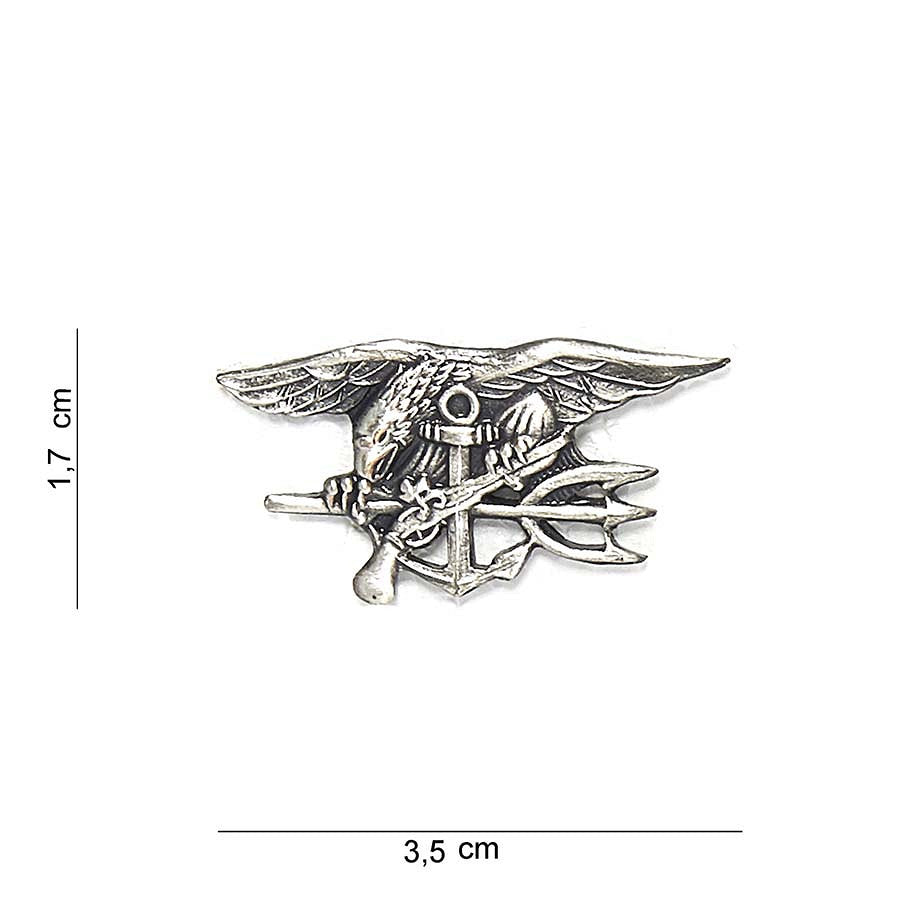 Emblema US Navy SEAL Mic Argintiu Diversen - Simbol de Onoare și Rezistență