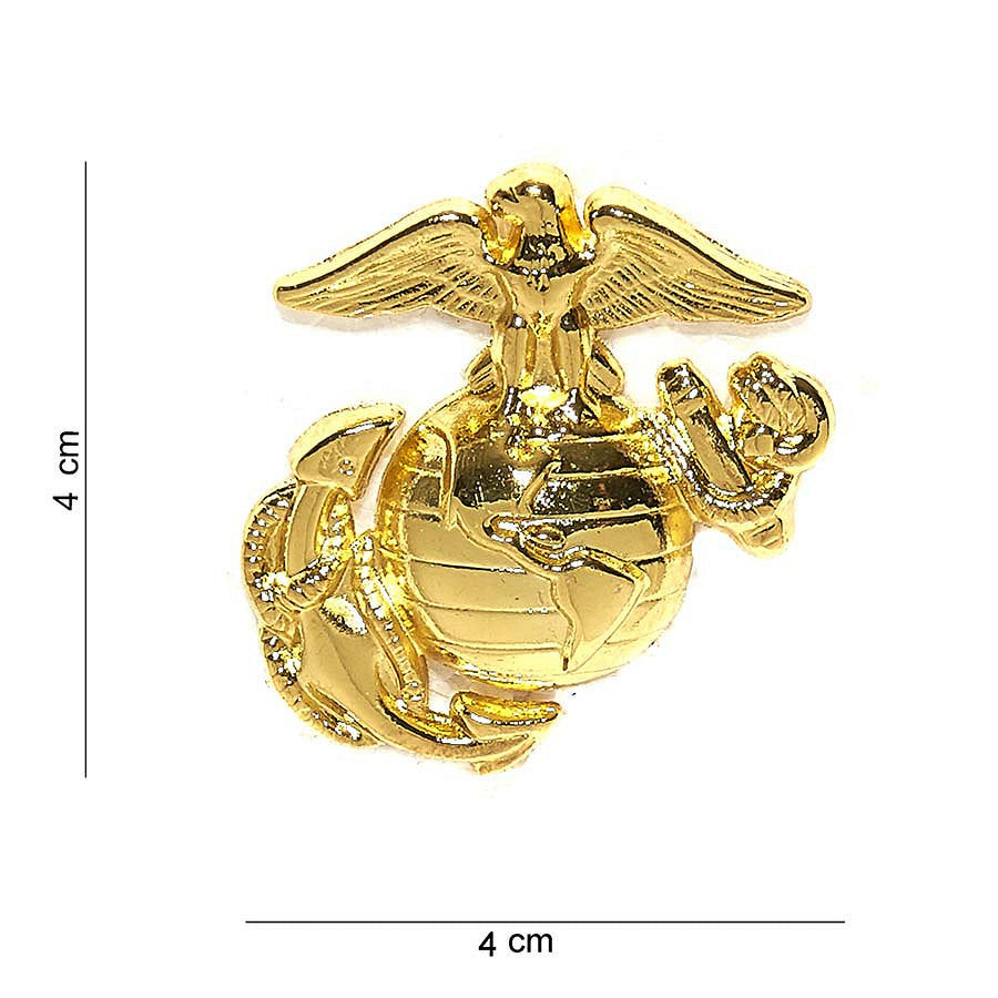 Emblema USMC Auriu Metalică - Afirmă-ți Spiritul Neînfricat