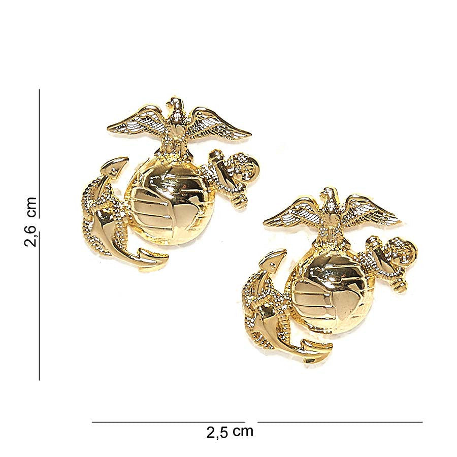 Emblema USMC Auriu Tactical - Simbol al Onoarei și Fidelității