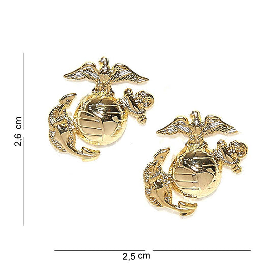 Emblema USMC Auriu Tactical - Simbol al Onoarei și Fidelității