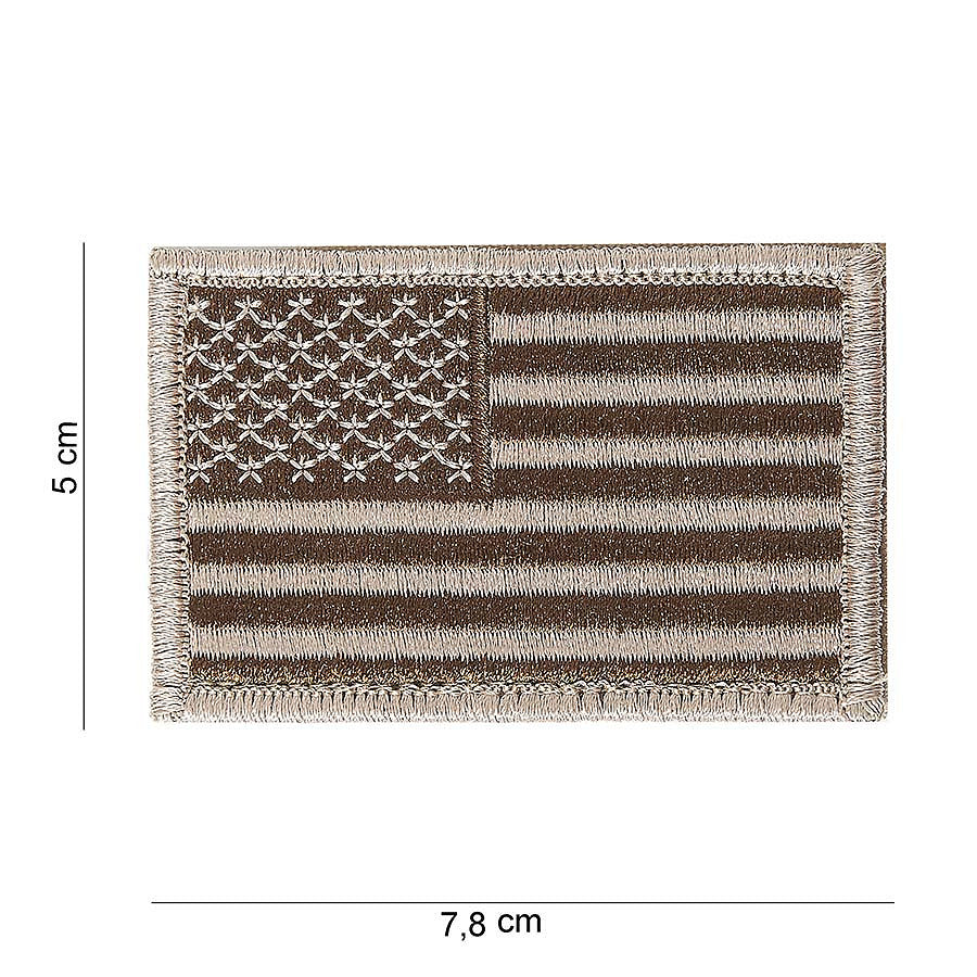 Emblema Vlag USA Desert cu Velcro - Afirmație de Identitate Robustă